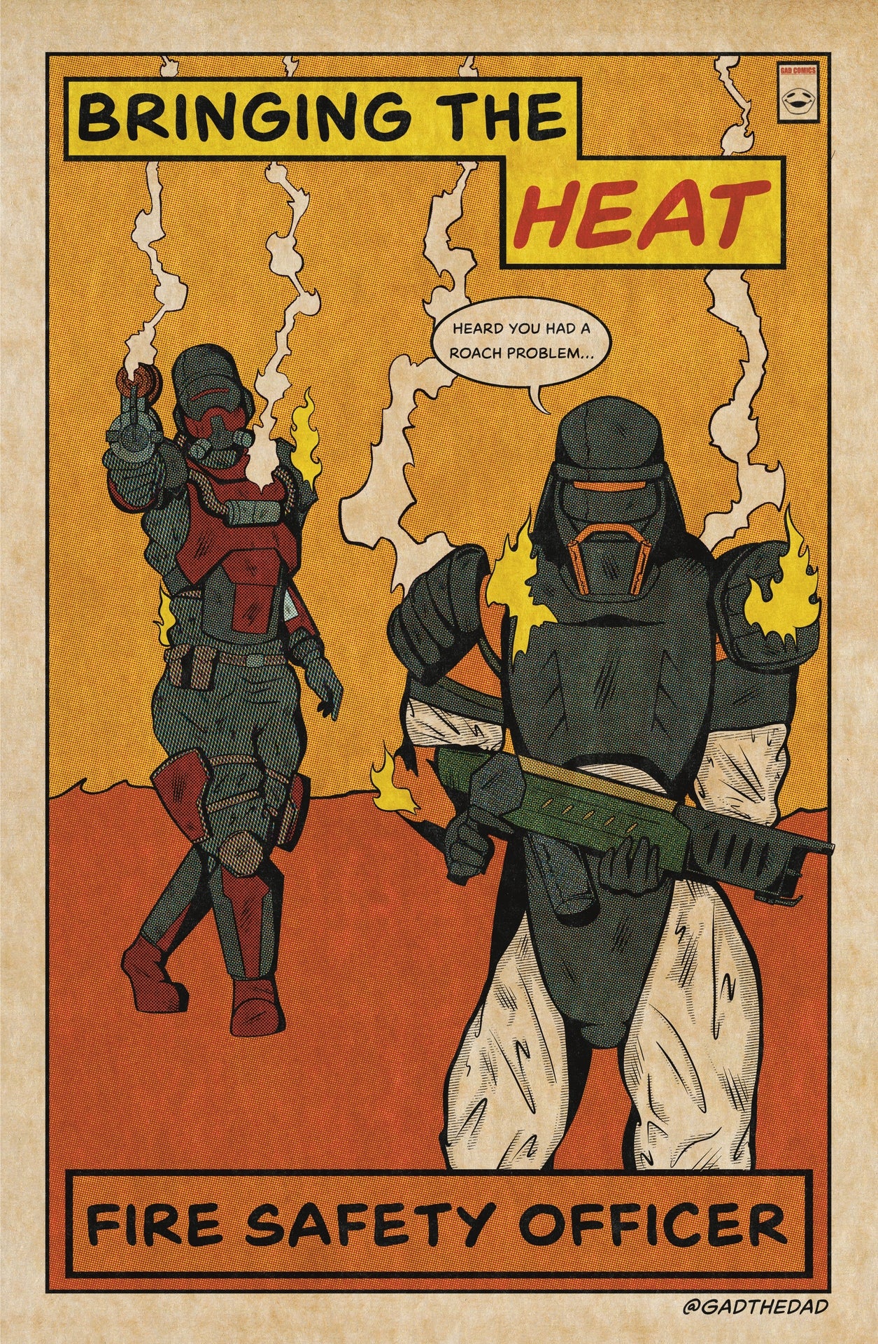 Helldivers 2 Freedoms Flame Warbond Wall Print