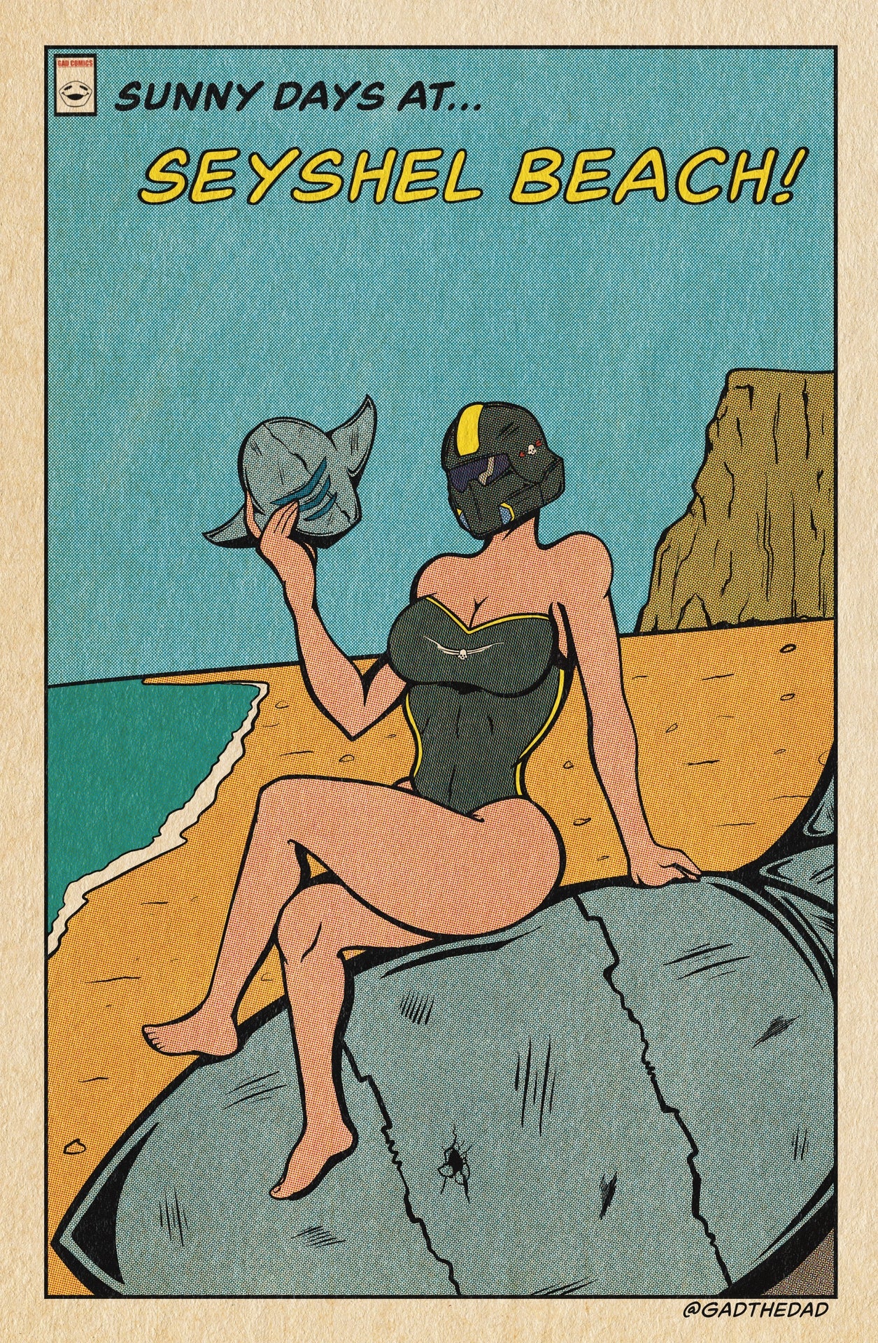 Sunny Days! Vintage Videogame Wall Print!