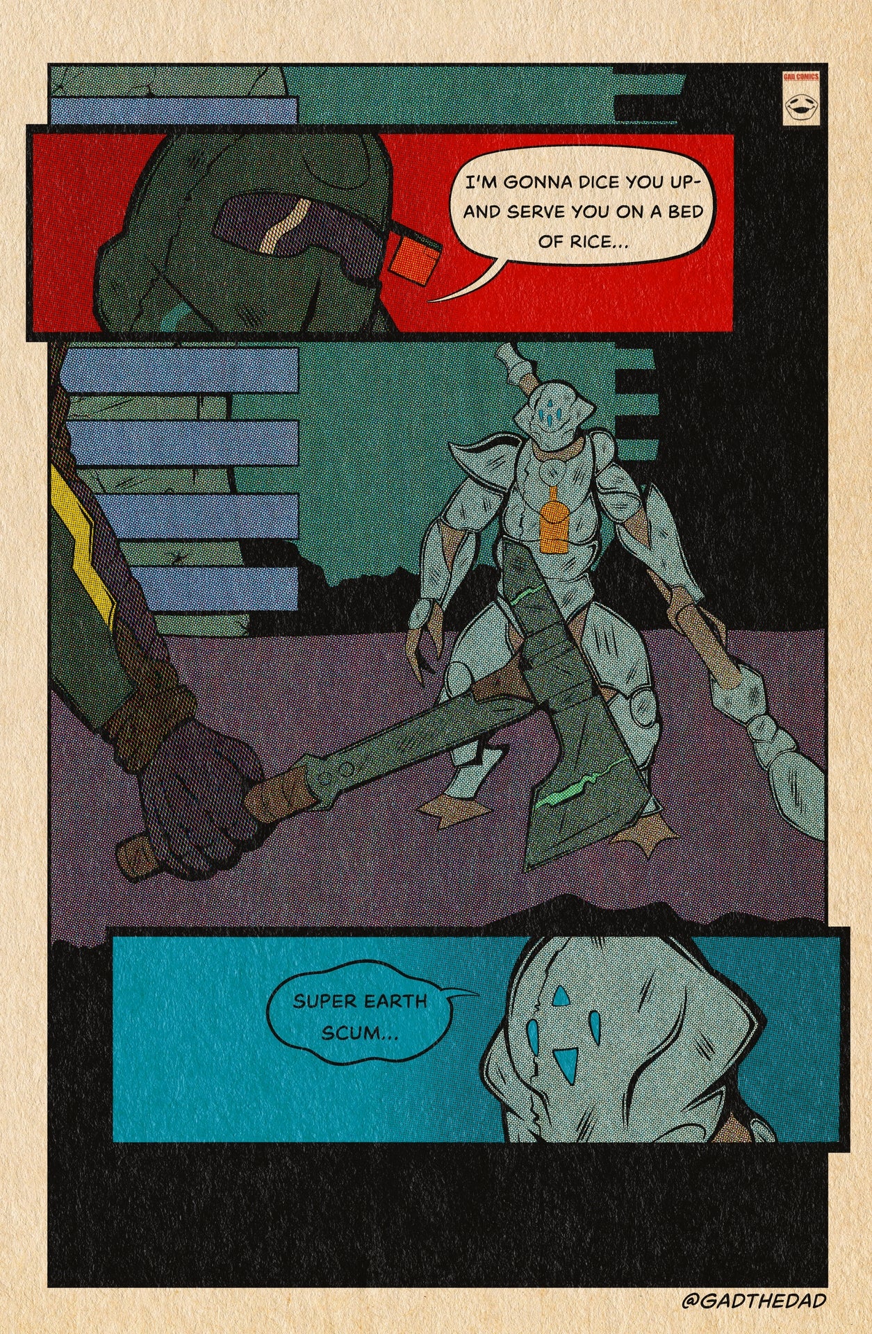 Helldivers 2 "Diced Up!" Wall Print